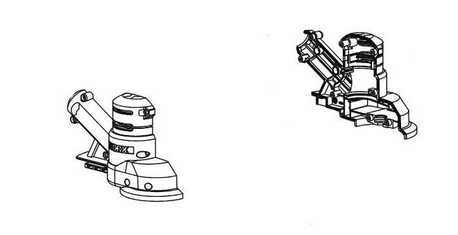 Vasak ja parem korpus WG183E, WG183E.9, Worx