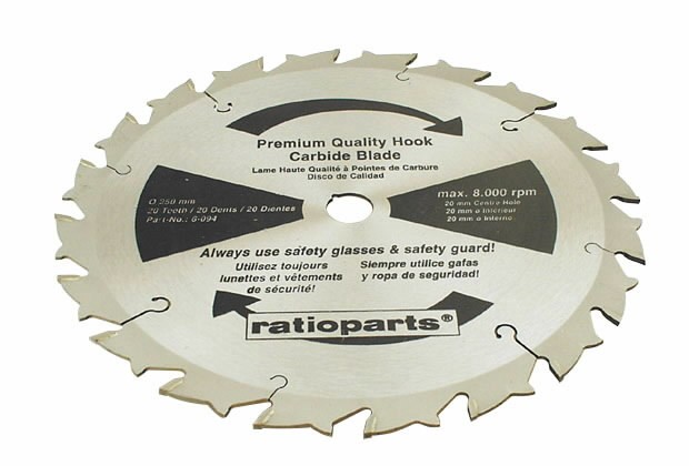 Võsaketas kõvasulamhammastega 250x20mm Z20, Ratioparts