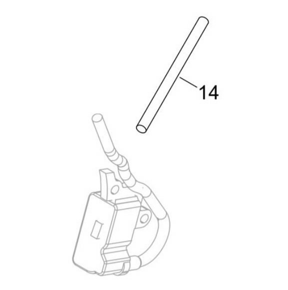 Süütemooduli kaabi kuumakaitse (trimmer) SRM-3020TES, SRM-42 SRM-3020TES, SRM-420ES B410S, Echo