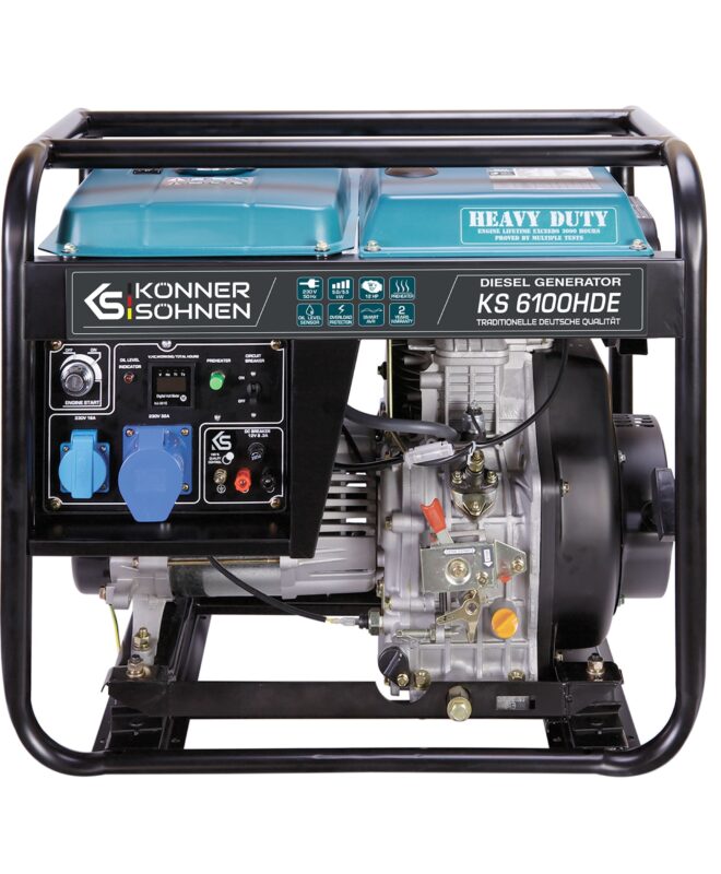 Diiselgeneraator "Könner & Söhnen" KS 6100HDE (EURO V)