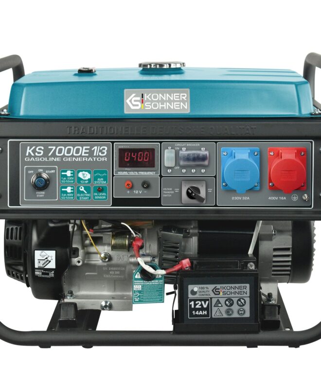 Bensiinigeneraator "Könner & Söhnen" KS 7000E 1/3