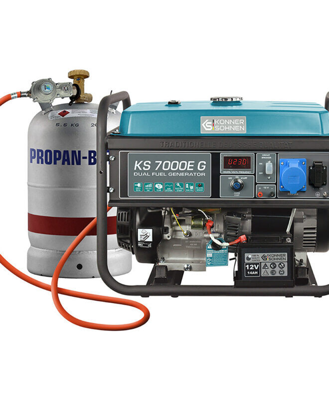 LPG/Bensiin Generaator "Könner & Söhnen" KS 7000E G