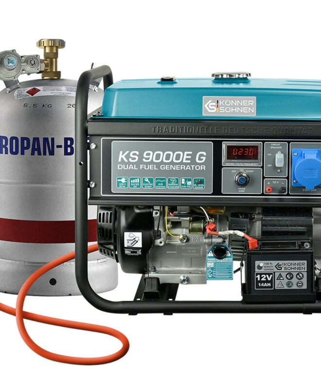 LPG/Bensiin Generaator "Könner & Söhnen" KS 9000E G