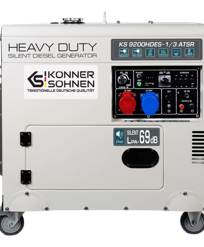 Diiselgeneraator "Könner & Söhnen" KS 9200HDES-1/3 ATSR (EURO V)