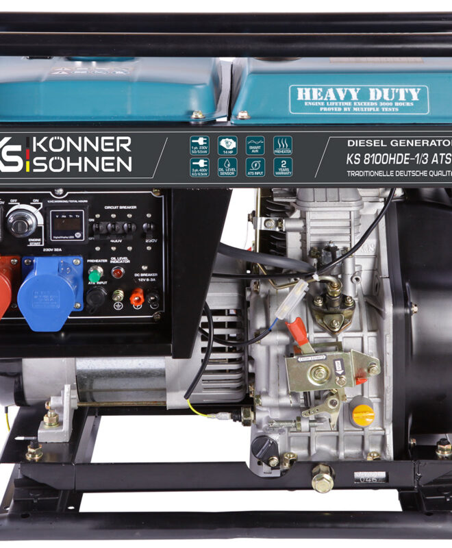 Diiselgeneraator "Könner & Söhnen" KS 8100HDE-1/3 ATSR (EURO V)
