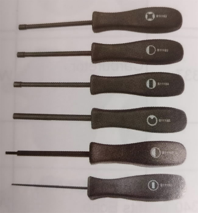 Karburaatori reguleerimistööriist SARJA 6-OSAINEN, BBT