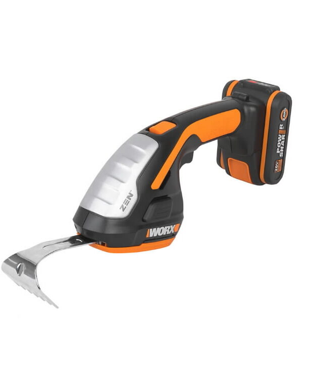 Akuga murukäärid WG801E.5 koos põõsatrimmiteraga, Worx