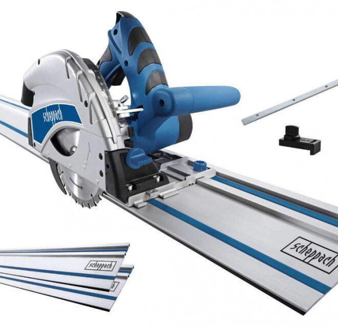 Sukelsaag PL55 + 2x700 mm juhtsiin, Scheppach