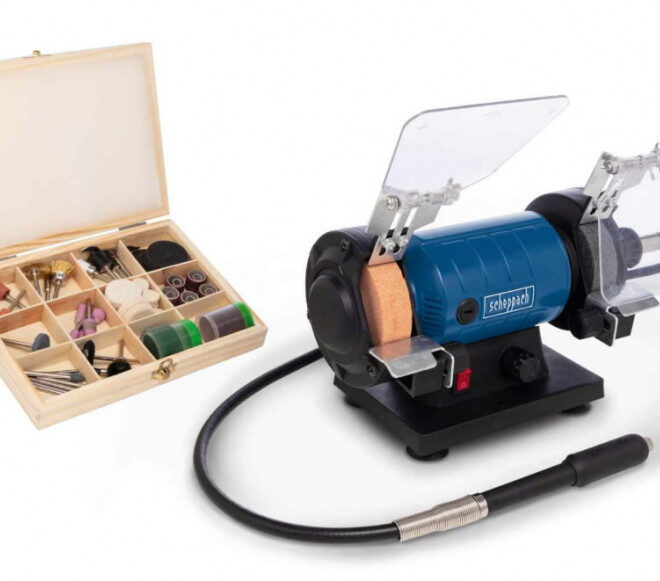 Lauakäi HG35, tarvikute komplekti ja paindvõlliga, Scheppach