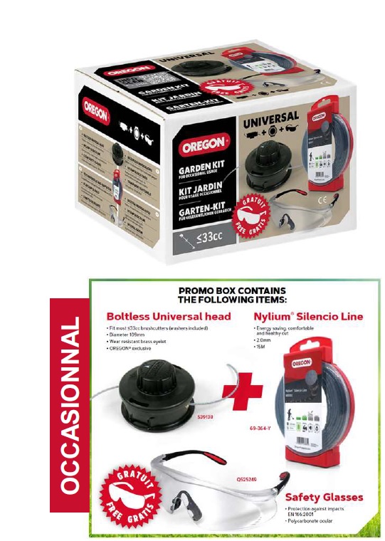 Trimmipea ja tamiili komplekt kuni 33cm3 trimmeritele, OREGON