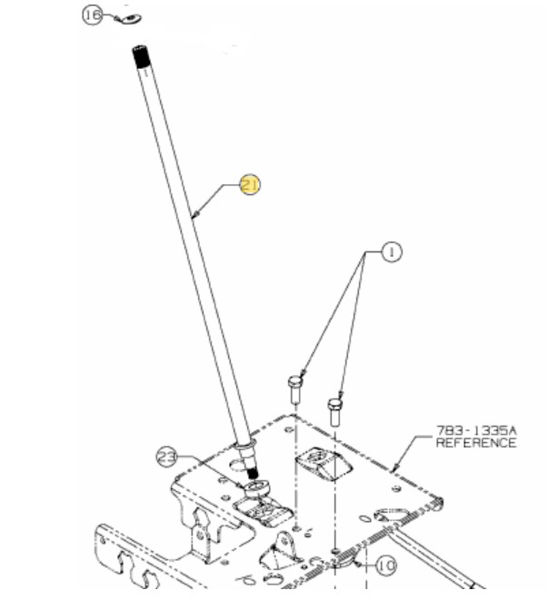 Roolivarras CUB 500 .625 x 24.8, MTD