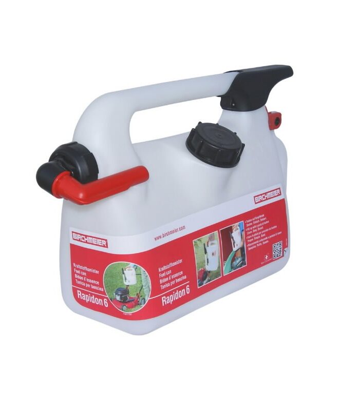 Kütusekanister 6L Rapidon, kiirtäiteklapiga, Ratioparts