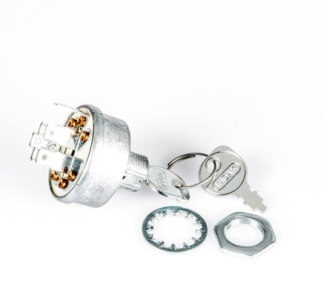 Süütelukk, 6 klemmi, võtmega, MTD