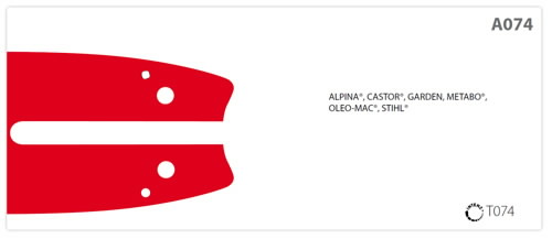 Juhtplaat 3/8P 1,3 35 cm/14'' (Stihl) N", OREGON