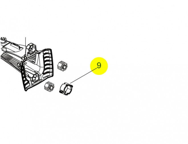 Käepideme stopper SRM-420TES/ES, SRM-520ES, Echo