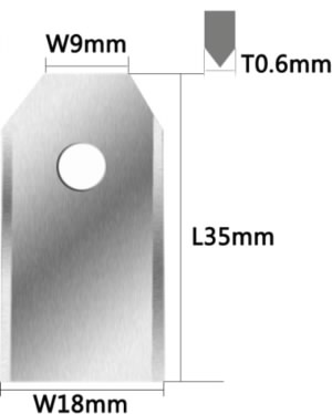 Robotniiduki terade komplekt Husqvarna/Gardena - 30tk, Auto-Mow
