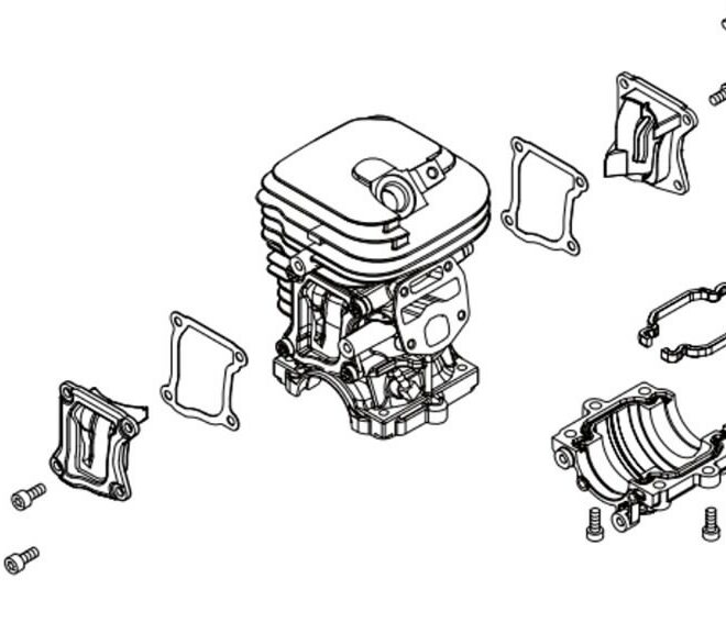 Silinder koos karteri põhjaga CS-4510ES, Echo