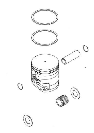 Kolvi komplekt CS-4310SX, Echo