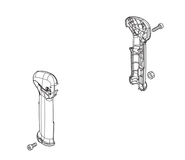 Käepide ilma gaasihoovata SRM-420TES/235ES/236ES, B410S, Echo