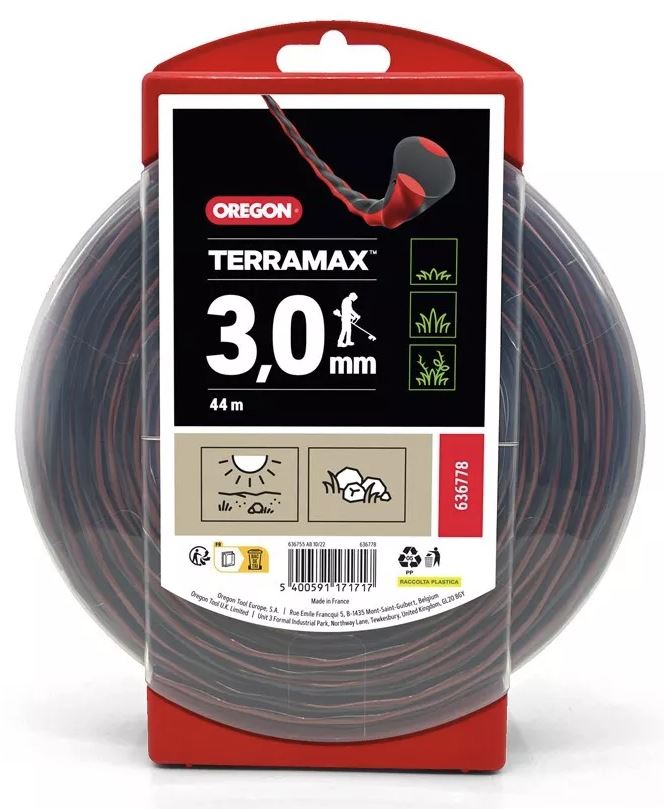 Trimmitamiil Terramax, 3,0 mm, 44 m poolil, OREGON