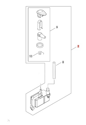 Süütemooduli komplekt PB-9010T, Echo