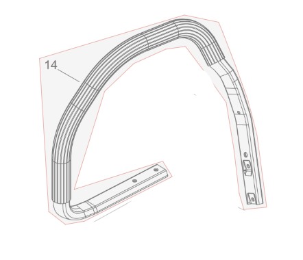 Eesmine käepide CS-501SXH, Echo