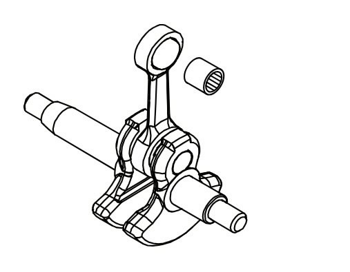 Väntvõlli komplekt GT-222ES, HCA-236ES, PPT-236, Echo - Image 2