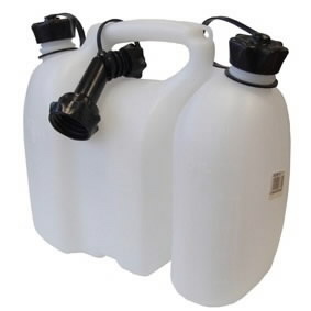 Väike kombikanister 3,5 + 1,5 l, läbipaistev, OREGON
