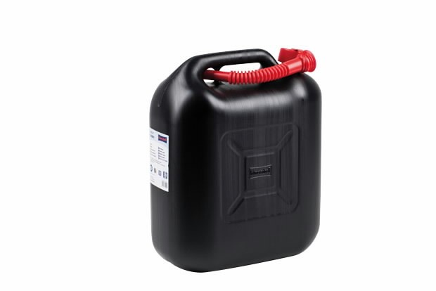 kütusekanister 20L, valamisotsikuga, must, Ratioparts