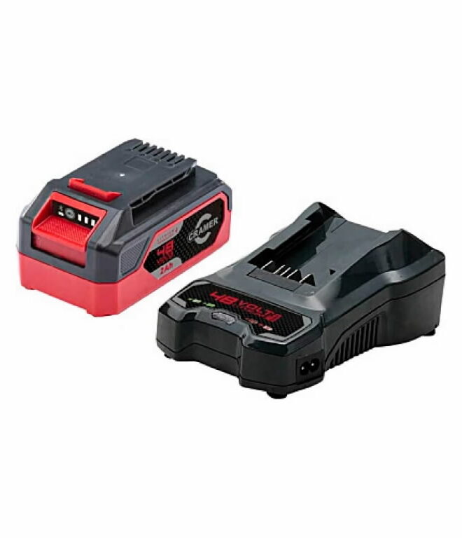 Aku ja laadija startkomplekt 48V 2Ah aku + 4A laadija 48SK96, Cramer