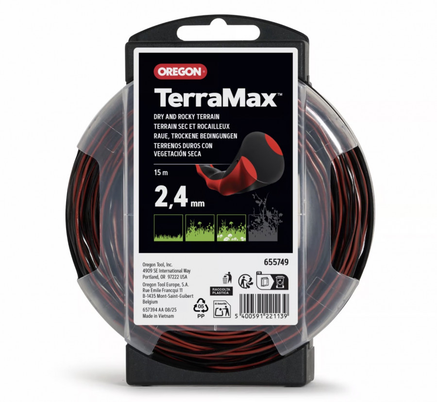 Trimmitamiil Terramax 2,4 mm x 15 m, OREGON